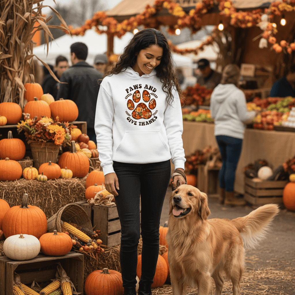 What's a Good Thanksgiving Hoodie for Pet Lovers? Paws & Thanks